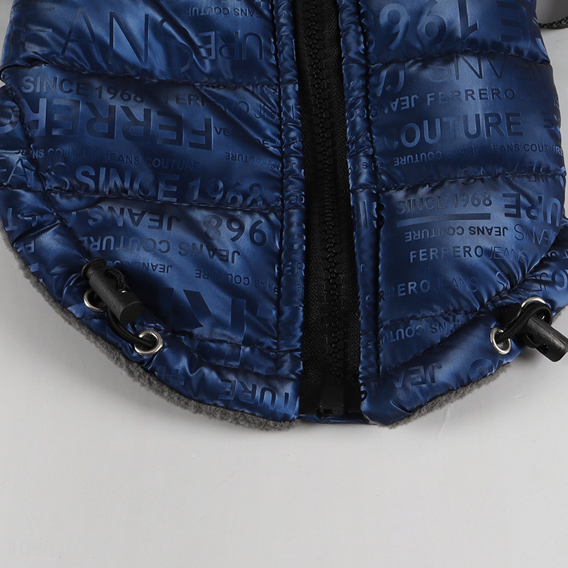 Top selling waterproof winter warm pet clothes pet quilted coat