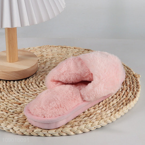 Popular products pink winter warm women indoor home slippers for sale