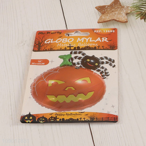 Hot selling pumpkin shape metallic balloon aluminum foil balloon for Halloween