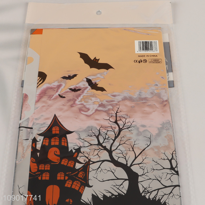 Factory supply Halloween supplies disposable castle aluminum foil tablecloth