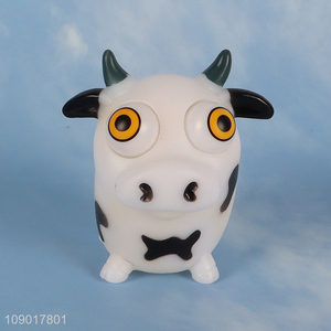 Good quality cartoon cow shape tpr anti-stress squeeze toys for sale