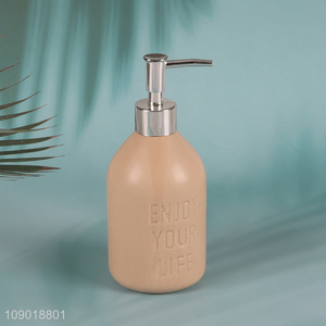 China factory bathroom accessories ceramic liqud soap dispenser for sale