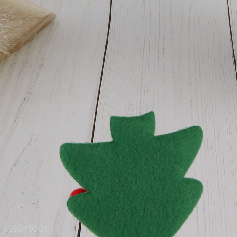 China products xmas tree shape non-woven fabric Christmas decoration for sale