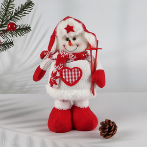 China products snowman shape Christmas telescopic doll Christmas decoration