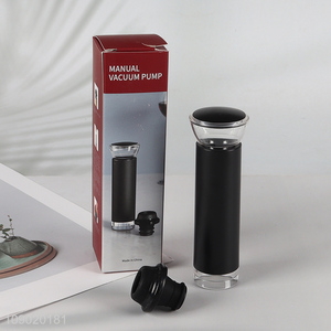 Factory price automatic electric wine opener with manual vacuum pump