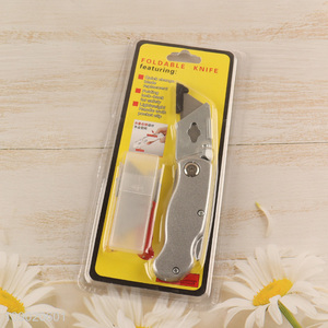 China Imports Folding Utility Knife Multipurpose Heavy Duty Zinc Alloy Knife