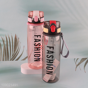 New Arrival 600ml Unbreakable Leak Proof Plastic Fitness Sports Water Bottle