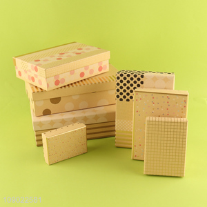 Factory Price 7PCS Birthday Gift Boxes Set Stackable Packing Boxes with Lids