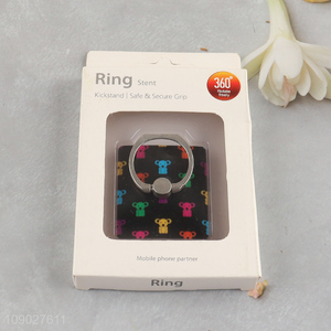 Yiwu market reusable 360 rotating mobile phone finger ring grip kickstand