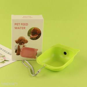 Hot selling portable outdoor pets dog pet feeder pet water bowl wholesale