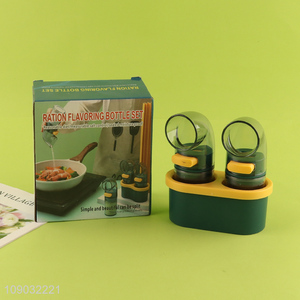 Latest products kitchen plastic ration flavoring bottle set for home restaurant