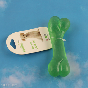 Low price green soft pets bite-resistant chew toys training toys