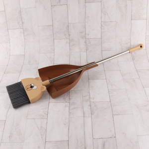 Yiwu market household cleaning tool plastic broom and dustpan set for sale