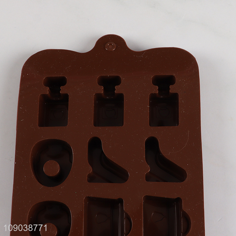 China Imports 15-Cavity Silicone Chocolate Molds Silicone Molds for Candy