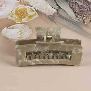 New Product Plastic Hair Claw Clips Non-slip Square Hair Clips for Women