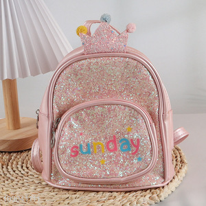 Factory Supply Sequin School Backpack Glitter Fashion Bookbag for Kids