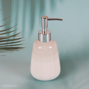 Hot Selling Refillable Ceramic Liquid Soap Dispenser for Hotel Kitchen Bathroom