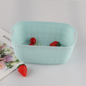 Hot selling hollow house platic storage basket with handle wholesale