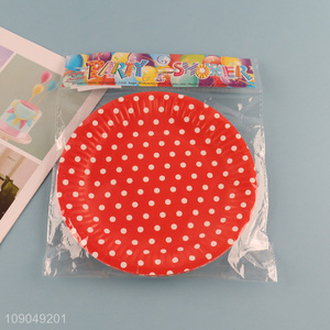 Good price disposable round party paper plate tableware plate for sale