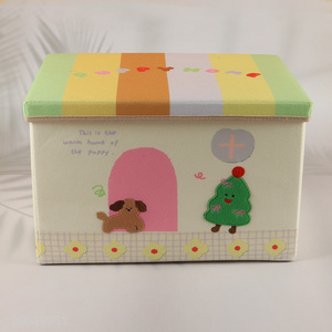 Popular products cartoon felt household misc storage bin with lid