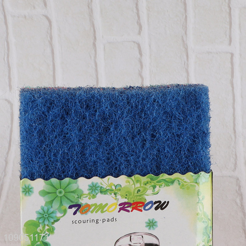 Wholesale 4 Pieces Durable Heavy Duty Scouring Pads for Kitchen Garage