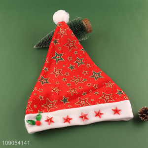 Wholesale Kids Christmas Hats Cute Soft Comfortable Santa Hats