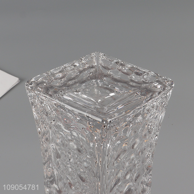 Yiwu market home decor tabletop glass floral vase flower vase for sale