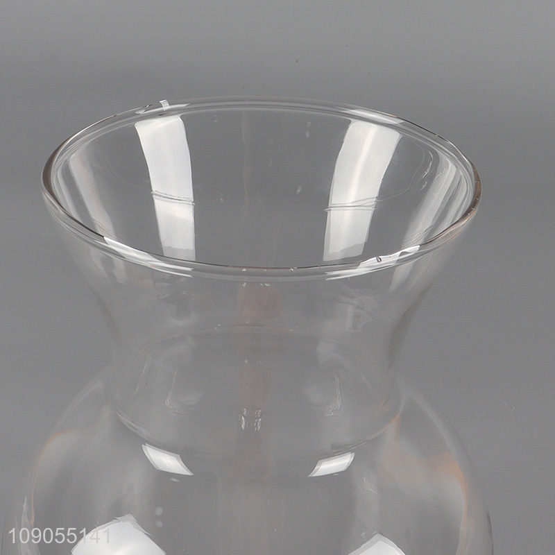 Good quality clear glass home decor flower vase hydroponic vase