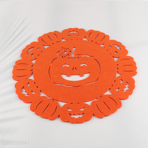 New Product Halloween Coasters Placemats Heat Resistant Hollow Out Non-Woven Placemats