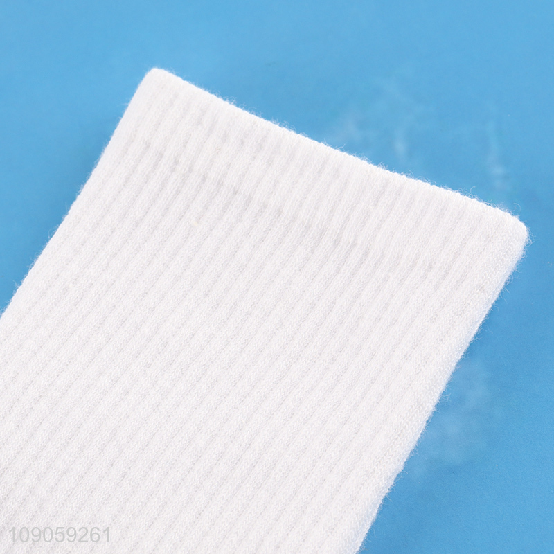 High Quality White Socks 100% Cotton Socks for Teenagers 12-16 Years Old