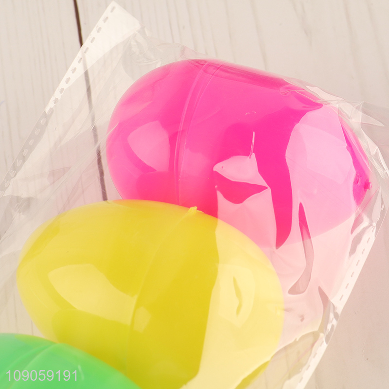 Online Wholesale 4PCS Colorful Plastic Fillable Easter Eggs Easter Basket Stuffers