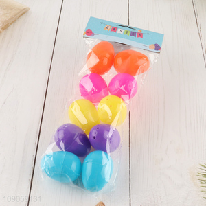 Good Quality 10PCS Colorful Plastic Easter Eggs Fillable Easter Eggs