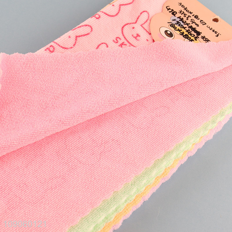 Hot Sale 5PCS Microfiber Cleaning Towels Reusable Washable Cleaning Cloths