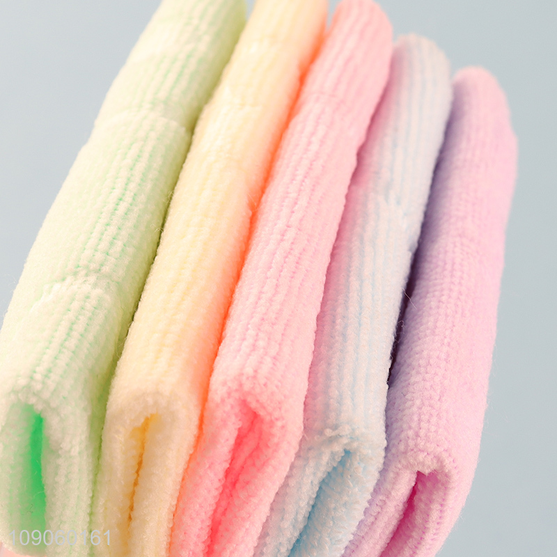 New Product 5PCS Ultral Absorbent Lint Free Microfiber Cleaning Towels Set