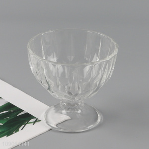 Popular products clear glass home ice cream cup dessert cup for sale