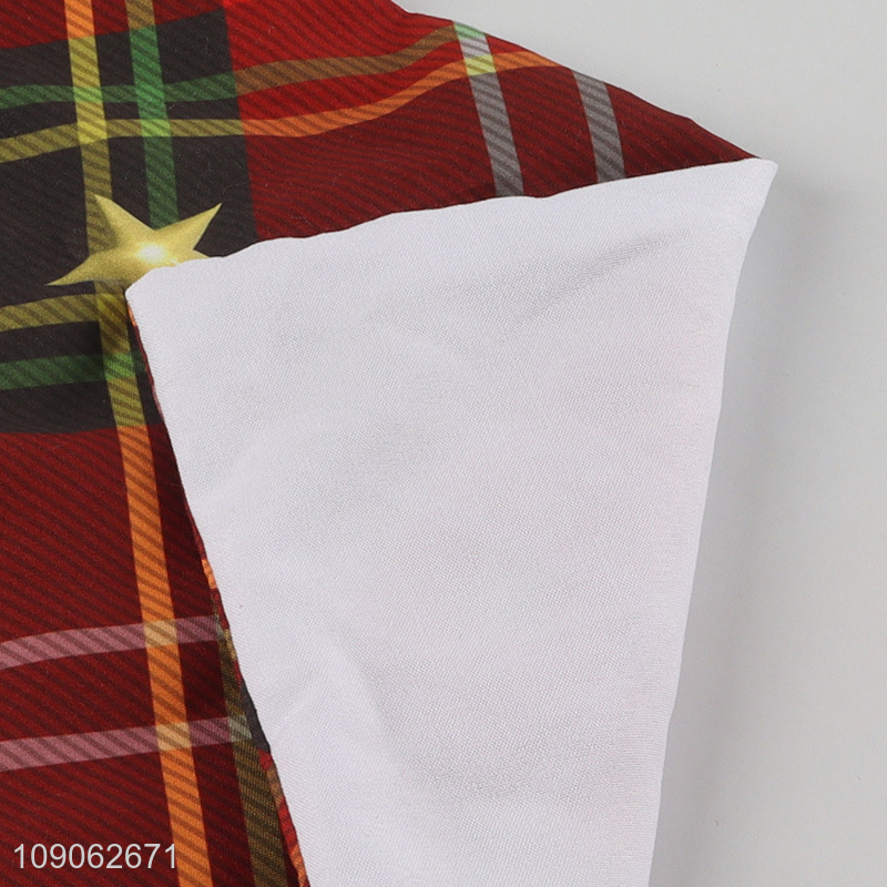 China factory square Christmas series polyester sofa pillow case bolster case
