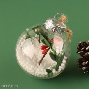 Factory Price Clear Christmas Bulb Ornaments Shatterproof Christmas Baubles