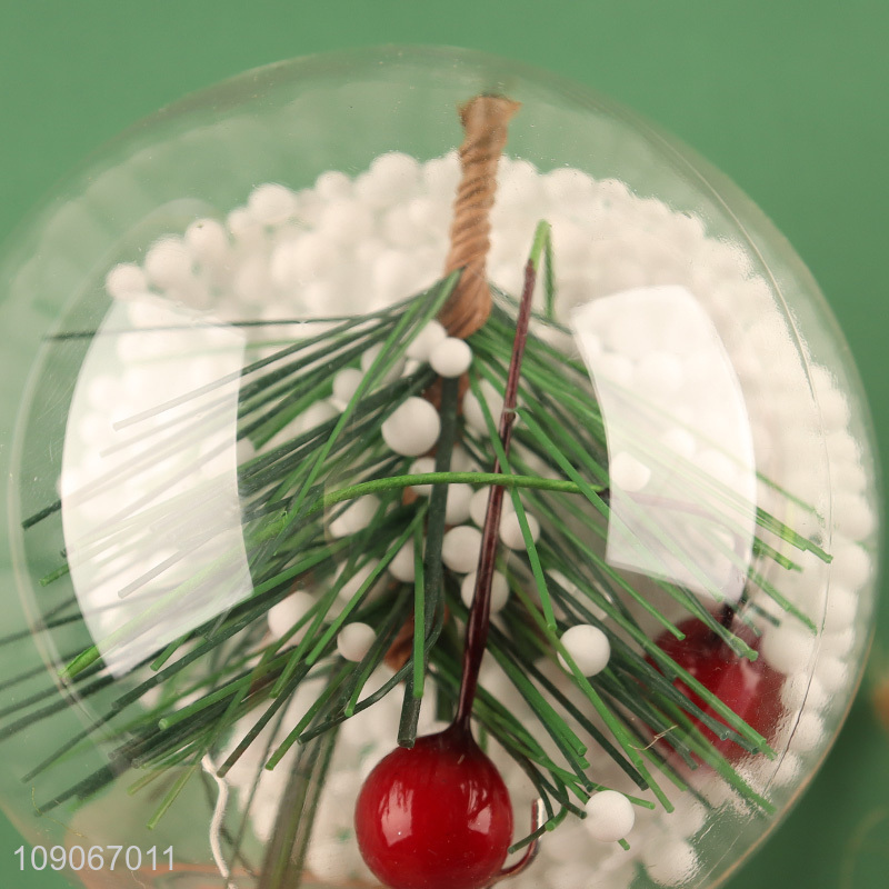 New Product Clear Christmas Bulb ornaments for Xmas Tree Party Decor