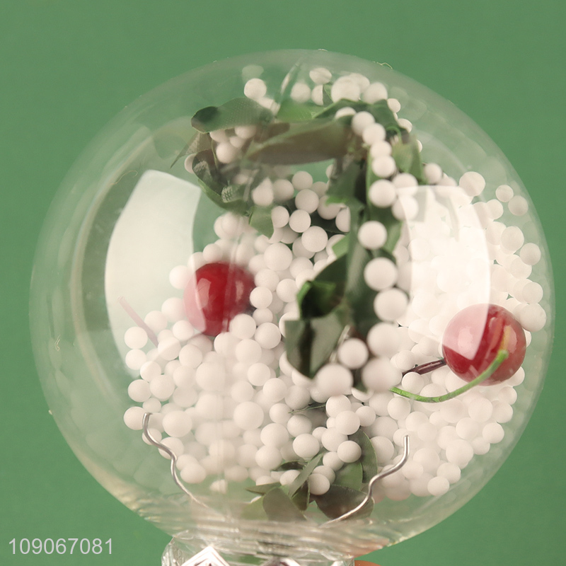 Factory Supply Clear Christmas Bulb ornaments for Xmas Tree Party Decor