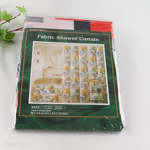 Good selling polyester waterproof bathroom accessories fabric shower curtain