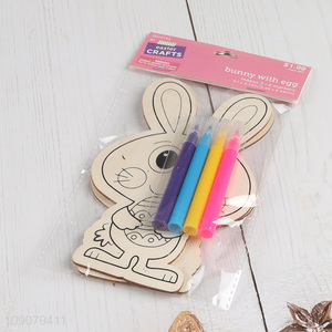 Online Wholesale Easter DIY Coloring Wooden Craft Kit DIY Easter Ornaments
