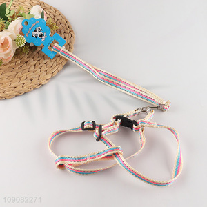 Hot products outdoor pets dog polyester pet collar leash