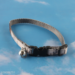 Top quality outdoor anti-lost pet dog adjustable pet collar with bell