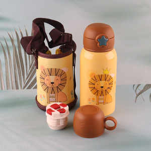 Wholesale 550ML Stainless Steel Insulated Water Bottle with Water Bottle Carrier Bag for Kids
