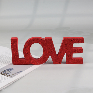 Top quality love letter desktop decoration wooden crafts Valentine's Day decoration