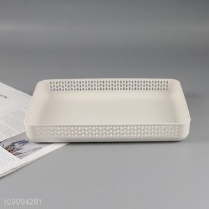 Best sale desktop organizer plastic storage basket for home office