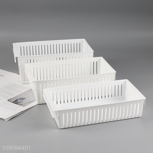 Low price home office desktop organizer storage basket with handle