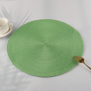 Factory Price Round Woven Placemat Braided Place Mat for Dining Table