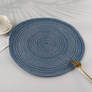 New Arrival Round Braided Placemat Heat Resistant Washable Placemat
