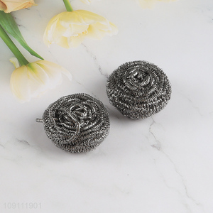 High Quality 2 Pieces Stainless Steel Scrubbers Steel Wool Scrubbers Wholesale
